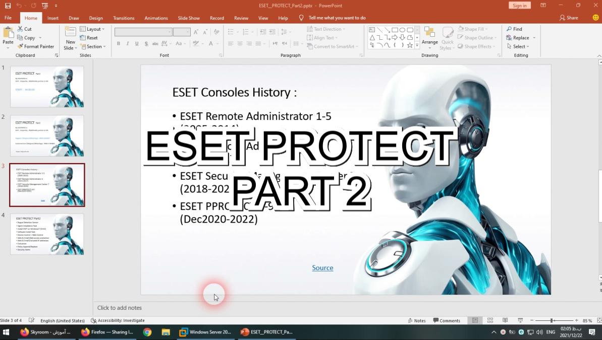 جلسه دوم آموزش کنسول ESET PROTECT